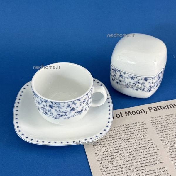 فنجان و نعلبکی چینی زرین طرح سنتی ورنیکا درجه عالی