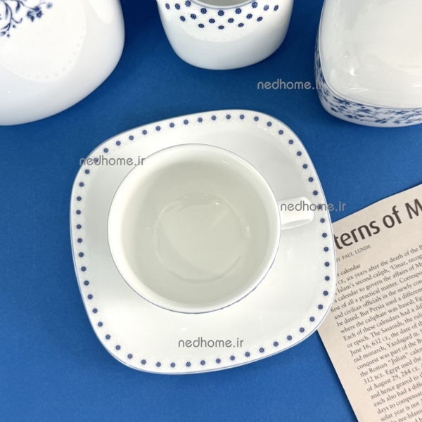 فنجان چای خوری ساده چینی زرین طرح ورونیکا