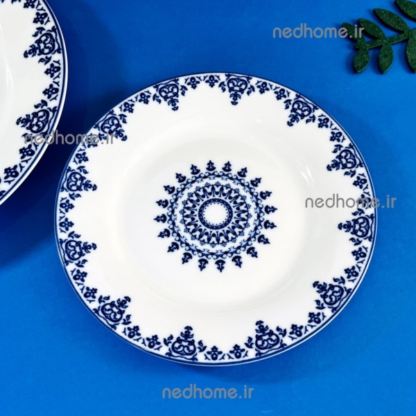 پیش دستی میوه گل آبی سمرقند طرح دار چینی زرین