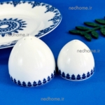 نمک پاش و فلفل پاش چینی زرین طرح سمرقند - دو عدد - درجه یک