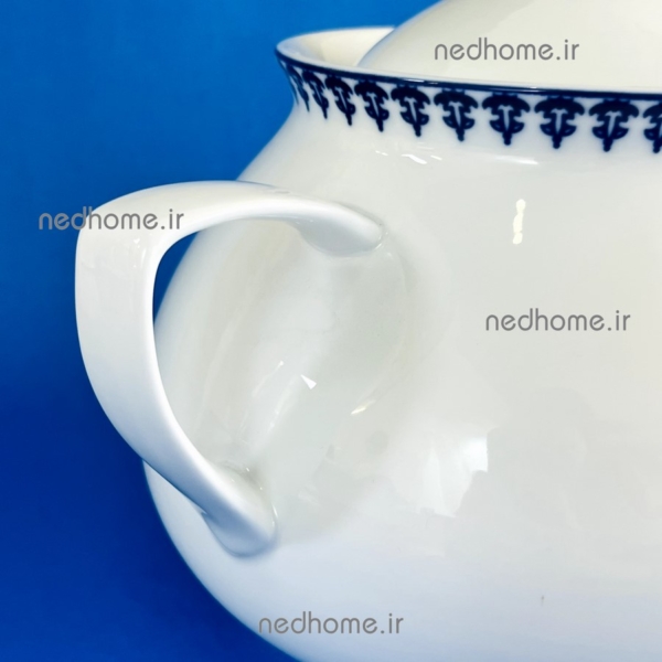 سوپ خوری دردار بزرگ دسته دار چینی زرین طرح سمرقند