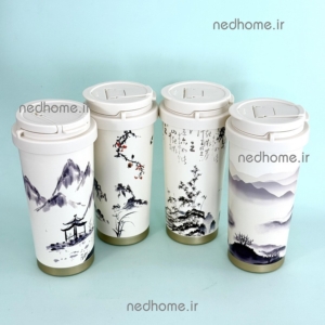 تراول ماگ دوکاره طرح ژاپنی