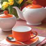 سرویس 17پارچه چای خوری آیریس حنا چینی زرین