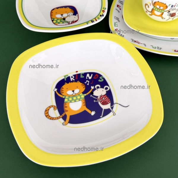 بشقاب گود دوستان چینی زرین درجه عالی