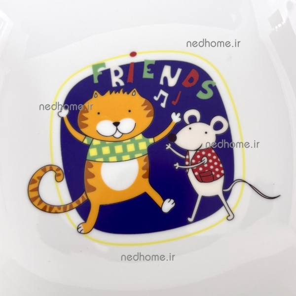 ظرف غذای کودک طرح موش و گربه چینی زرین