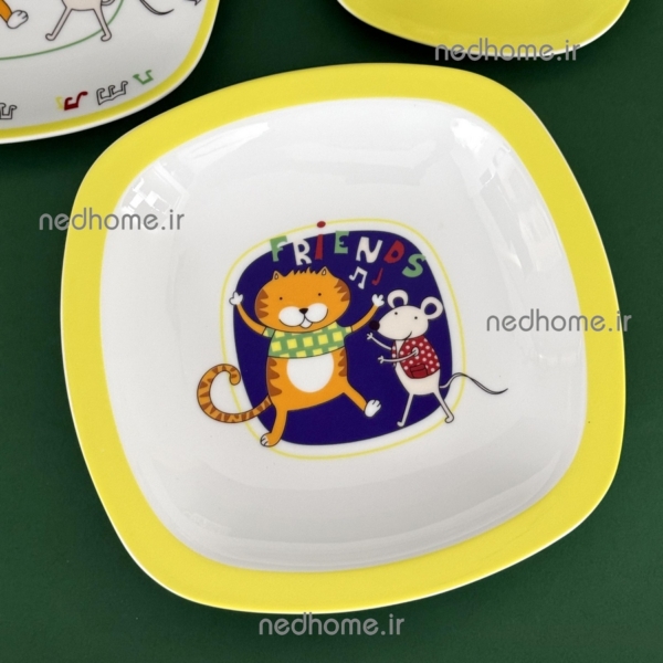 بشقاب غذاخوری دوستان چینی زرین