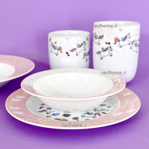 پیاله ماست خوری یونیکورن چینی زرین