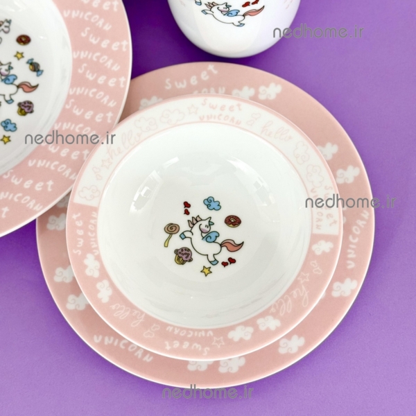 سرویس غذاخوری کودک چینی زرین طرح لیتل پونی - Image 14