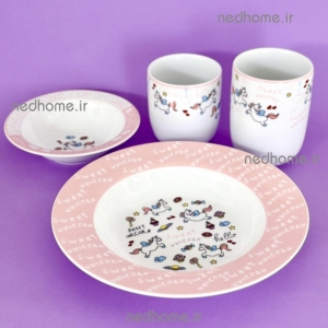 سرویس غذاخوری کودک چینی زرین طرح لیتل پونی