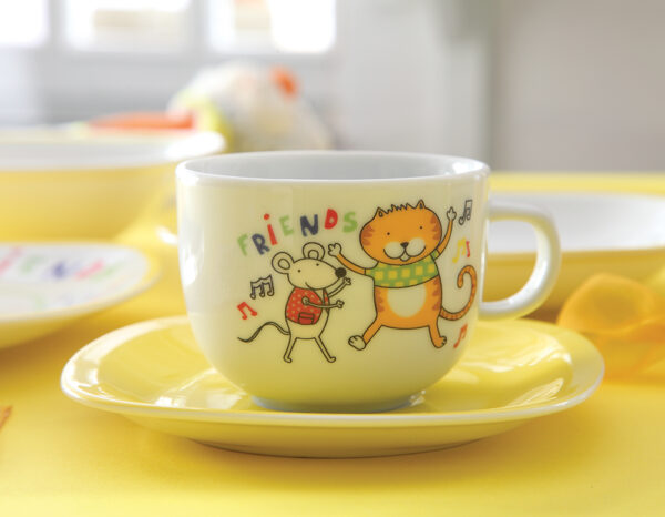 سرویس غذاخوری کودک چینی زرین طرح دوستان