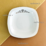 خورشت خوری تک چینی زرین طرح کوئین کواترو فله ای - درجه یک