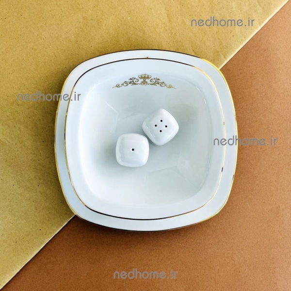 پیاله ماست خوری چینی زرین طرح کویین طلایی درجه عالی