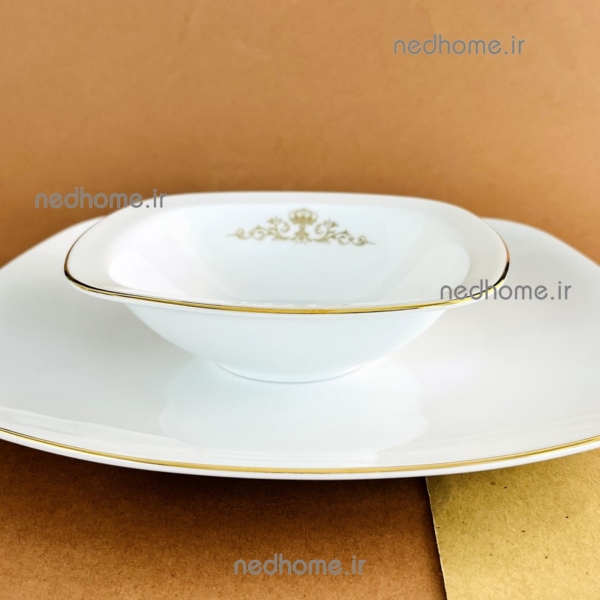 سالادخوری کوچک چینی زرین طرح کوئین طلایی