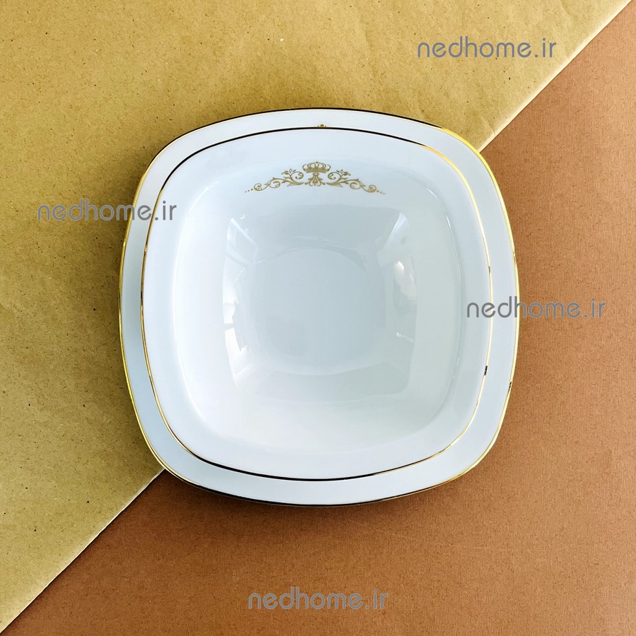 ماست خوری تک چینی زرین طرح کوئین کواترو فله ای - درجه یک