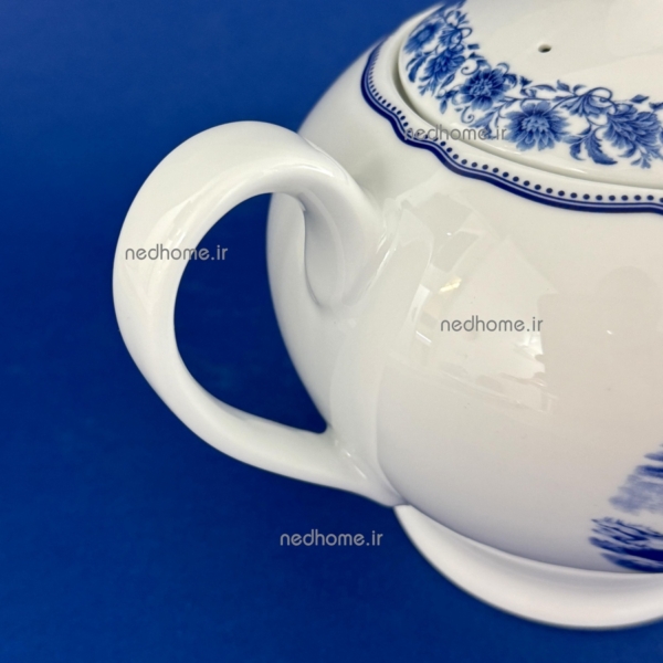 قوری چای طرحدار آبی طرح سن پترزبورگ درجه عالی