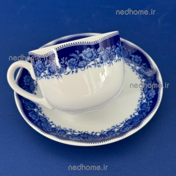 فنجان و نعلبکی چینی زرین طرح سن پترزبورگ درجه عالی