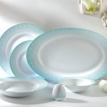 سرویس چینی زرین 28 پارچه ساکورا فیروزه ای