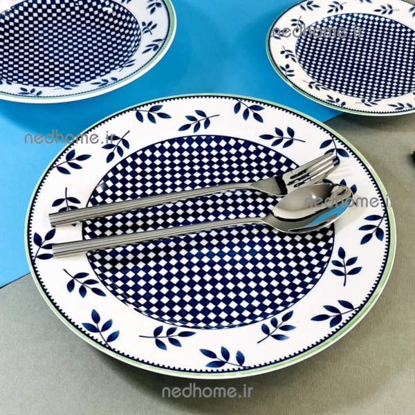 بشقاب برنج خوری دنی هوم طرح چهارخونه