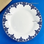 بشقاب پلوخوری تک چینی زرین طرح سمرقند فله ای - درجه یک