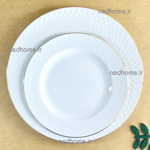 بشقاب برنج خوری رادیانس طلایی چینی زرین درجه عالی