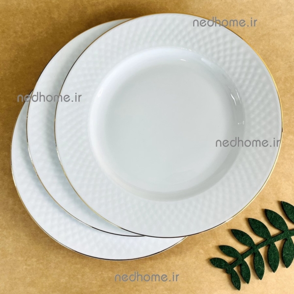 برنج خوری لب طلایی چینی زرین طرح رادیانس