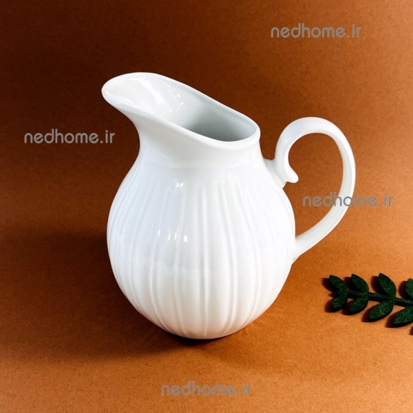 پارچ سفید چینی ریز ترک زرین درجه عالی