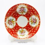 نعلبکی چینی واتسون طرح معینی - قرمز