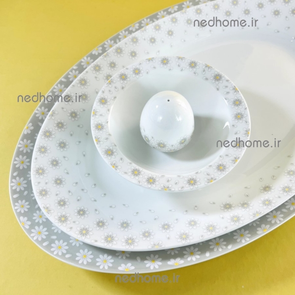 دیس برنج خوری گل بابونه چینی زرین