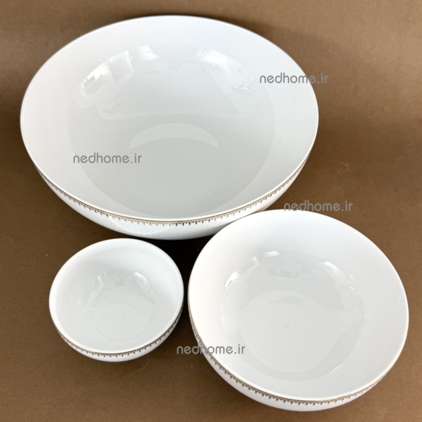 ست کاسه های سپیدار چینی زرین درجه ممتاز