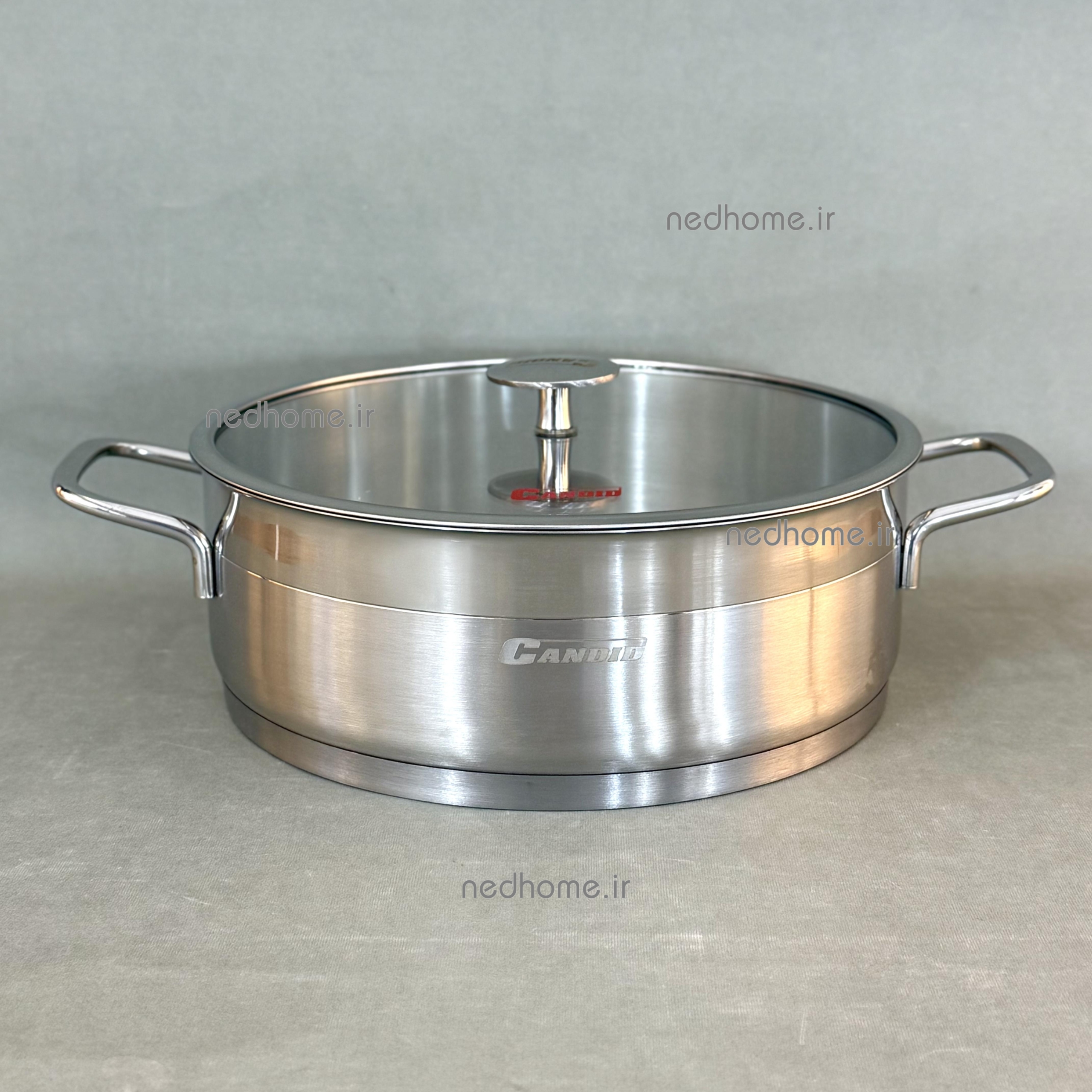 4015 (1) ماهیتابه استیل کاندید سایز cm 26