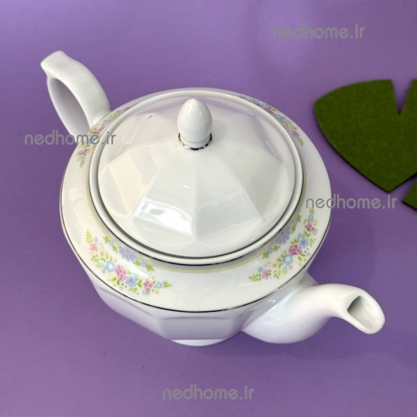 قوری لب نقره ای زرین