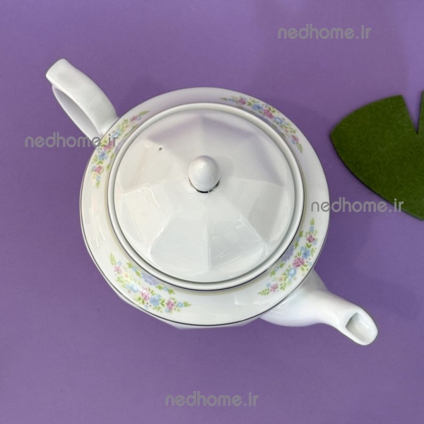 قوری تک چینی زرین طرح گلاریس - درجه یک - Image 4