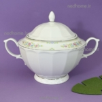 سوپ خوری تک چینی زرین طرح گلاریس نئوکلاسیک فله ای - درجه یک