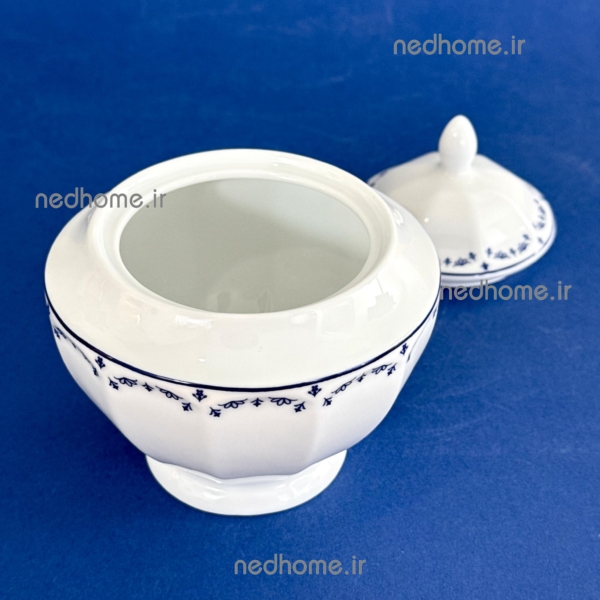 شکلات خوری کوچک چینی زرین طرح فرانسیس سورمه ای