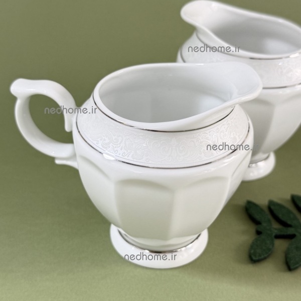 سس خوری چینی لب نقره ای دلسا نئوکلاسیک درجه عالی