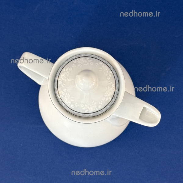 شکرریز چینی زرین طرح وایت رز شهرزاد