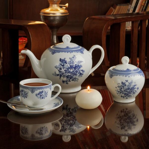 سرویس 17 پارچه چای خوری چینی زرین فلورانس