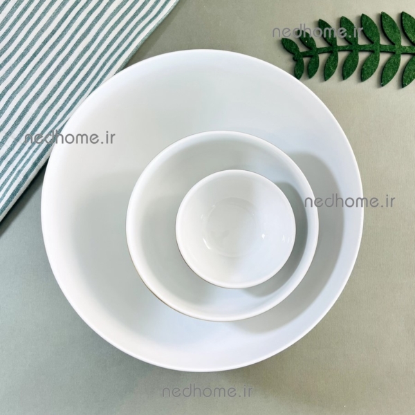 کاسه سفید آبگوشت خوری چینی زرین طرح پرشیا سرمه ای قدیمی