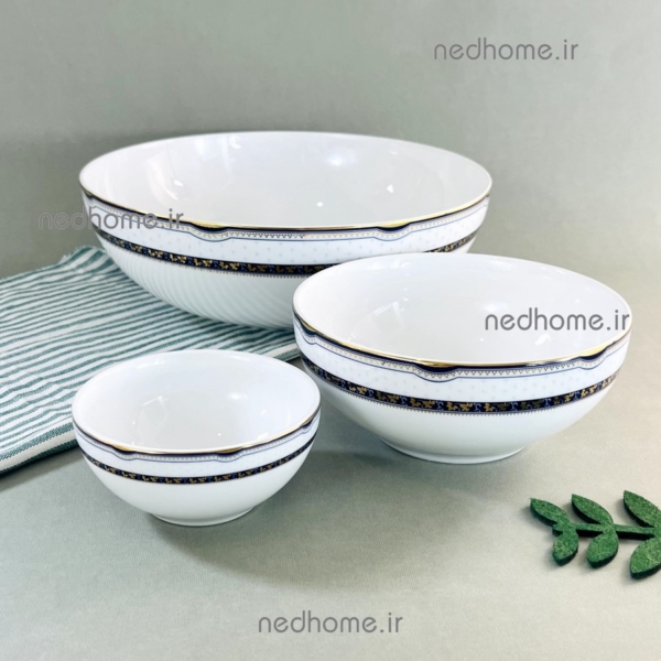 سرویس 13 پارچه پرشیا سرمه ای چینی زرین