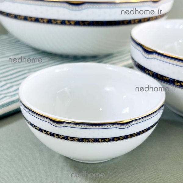 کاسه سایز 10 سوپ خوری کوچک پرشیا سرمه ای چینی زرین