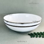 کاسه بزرگ سالاد پرشیا سرمه ای چینی زرین - درجه یک