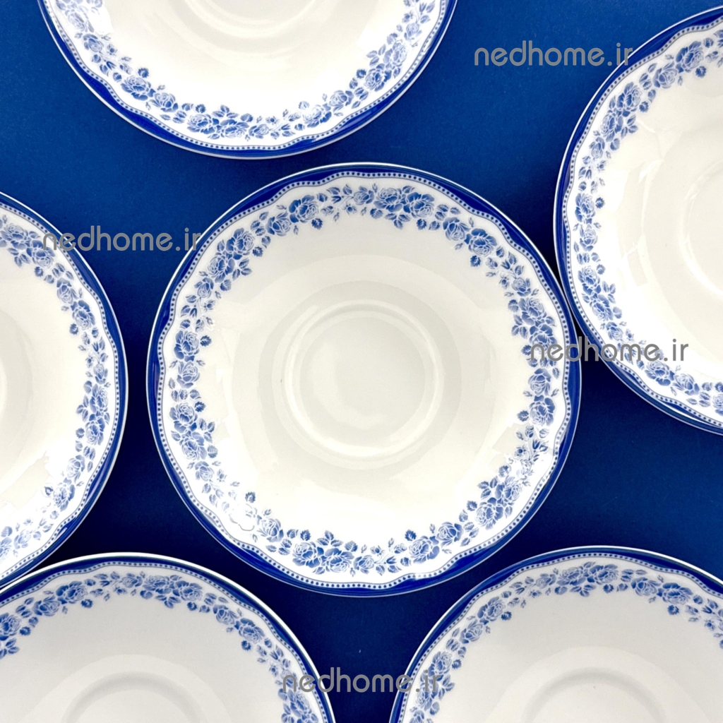 نعلبکی چینی زرین طرح ماهور