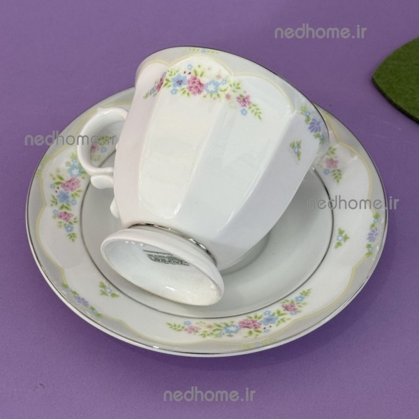 فنجان چای گلاریس چینی زرین