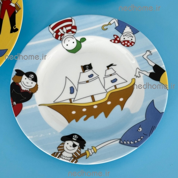 پیش دستی میوه خوری دزد دریایی چینی زرین