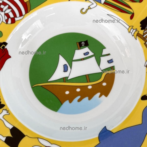 ست غذاخوری کودک طرح دزد دریایی چینی زرین