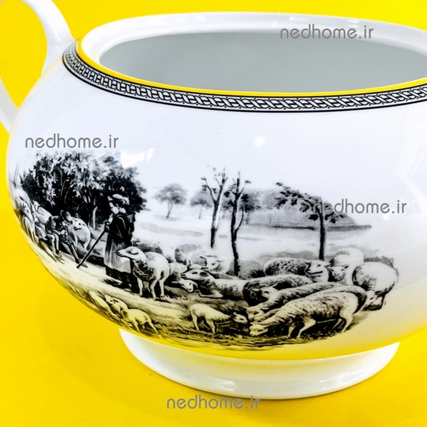 سوپ خوری بزرگ دردار چینی زرین طرح روستا