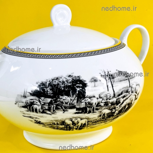 سوپ خوری بزرگ دردار چینی زرین طرح ویلیج