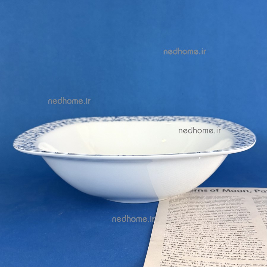 کاسه سالاد تک چینی زرین طرح ورنیکا - درجه یک