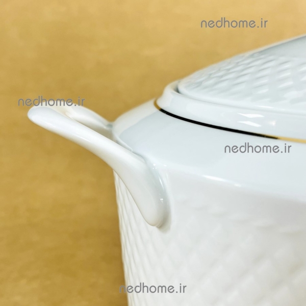 سوپ خوری دردار چینی زرین طرح لب طلایی رادیانس