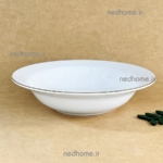 کاسه سالاد تک چینی زرین طرح لب طلایی رادیانس - درجه یک